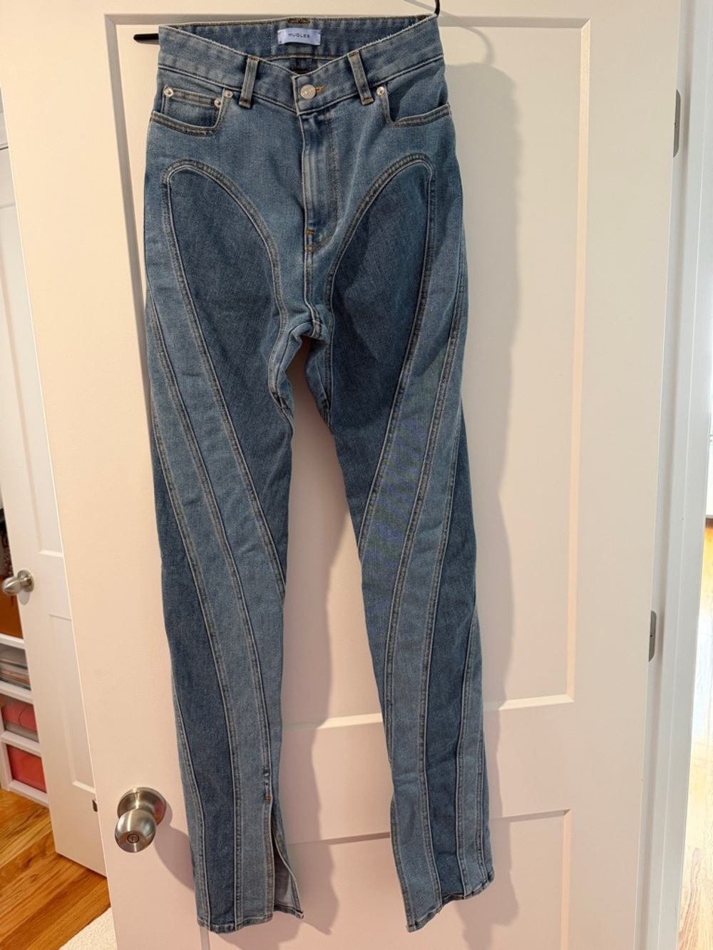 Mugler Light Blue Denim Jeans